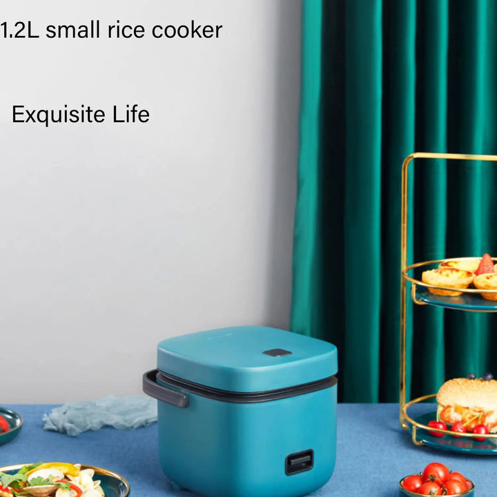 Mini Rice Cooker Automatic Household Kitchen Electric Cooking machine 1-2 People Food Warmer Steamer 1.2L Small Rice Cooker