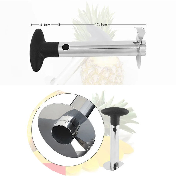 Stainless Steel Pineapple Corer Slicer Spiral Cutter Fruit Corer Peeler Stem Remover Blades for Easy Coring Kitchen Tools