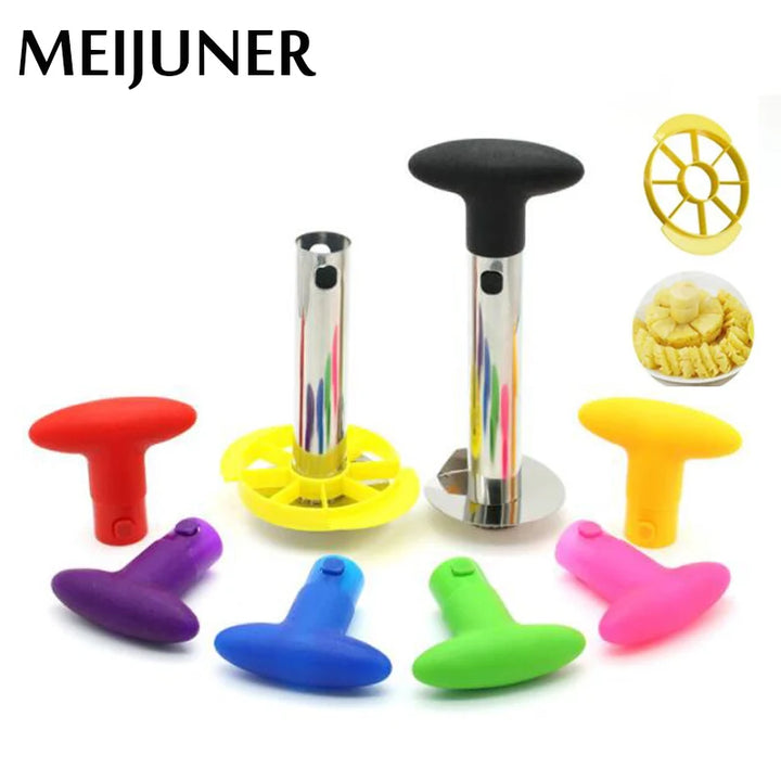 Stainless Steel Pineapple Corer Slicer Spiral Cutter Fruit Corer Peeler Stem Remover Blades for Easy Coring Kitchen Tools