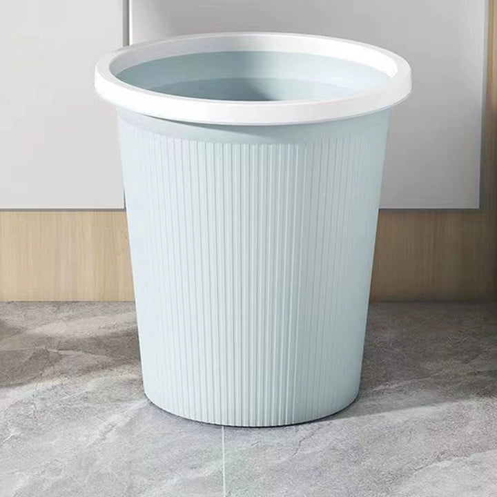 Large Bedroom Minimalist Plastic Tape Clamping Ring Trash Can