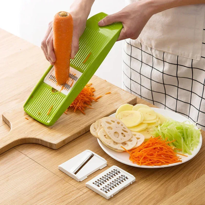 Mandoline Slicer Stainless Steel Vegetable Slicer with 3 Blades Julienne Slicer Cutter for Potato Carrot KC0083