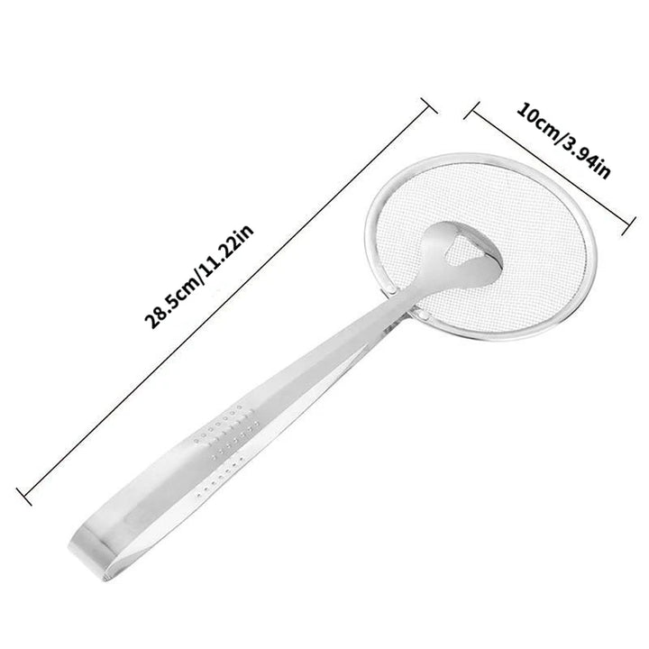 1pc Spoon Oil Scoop Fried Food Scoop Tofu Powder Sieve Strainer Food Oil Clip Kitchen Tools