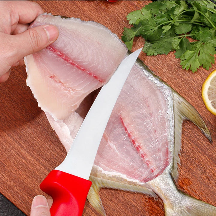 Household Slicing Knife Stainless Steel Meat Cleaver Butcher's Boning Knife Dividing Meat Vegetable and Fruit Peeling Knife