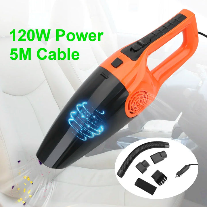 Wireless Portable Car Vacuum Cleaner High Suction 12V 120W Wet And Dry dual-use Vacuum Cleaner Powerful Handheld Vaccum Cleaners