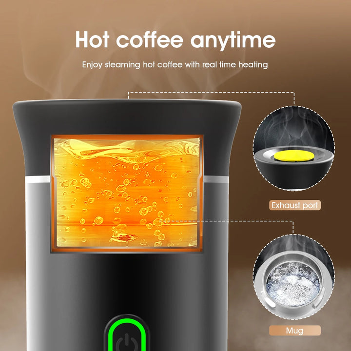 Wireless Electric Portable Espresso Coffee Machine for Car & Home Camping Coffee Maker 3-in-1 Capsule Powder Travel Coffee Maker