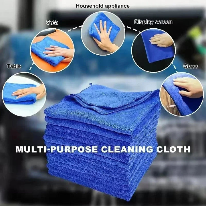 10/100PCS Microfiber Cleaning Cloths Lint Free Microfiber Cleaning Towel Cloths Reusable Towels Super Absorbent for Car Window