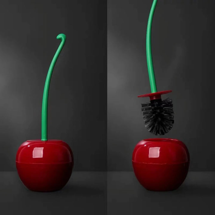 Cherry Shaped Bathroom Cleaning Brush Long Handle Creative Toilet Cleaning Brush Stains Removal Bathroom Accessories