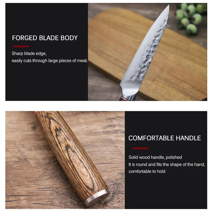 5.5inch Kitchen Knife Stainless Steel Fruit Knife Utility Paring Tomato Steak Knives Forged Boning Knife Kitchen Tools Cookware