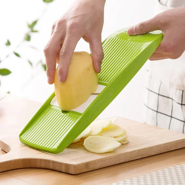 Mandoline Slicer Stainless Steel Vegetable Slicer with 3 Blades Julienne Slicer Cutter for Potato Carrot KC0083