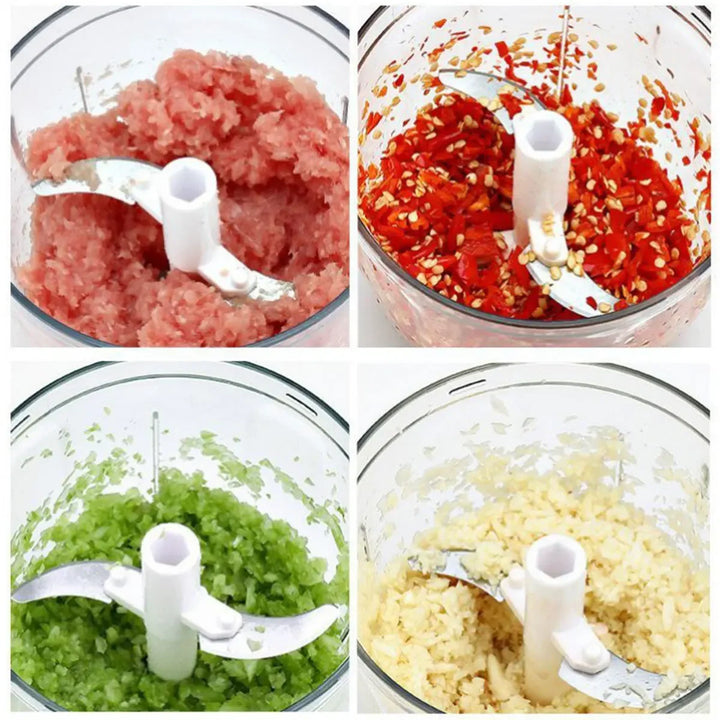 520ml Manual Food Chopper Hand Pull String Vegetable Cutter Onions Garlic Chopper Portable Food Mincer for Ginger Fruits Nuts