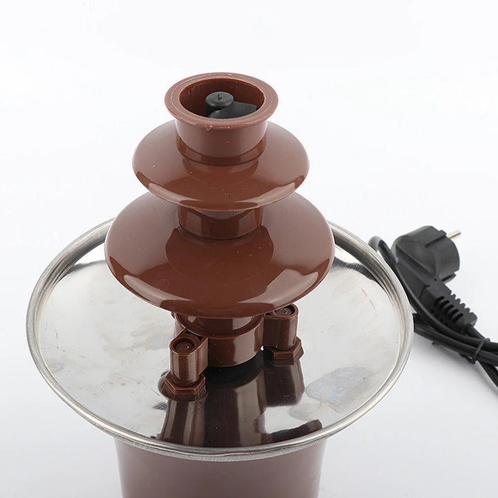 Chocolate Fountain Fondue Mini Waterfall Hotpot Machine Wedding Heating Melts