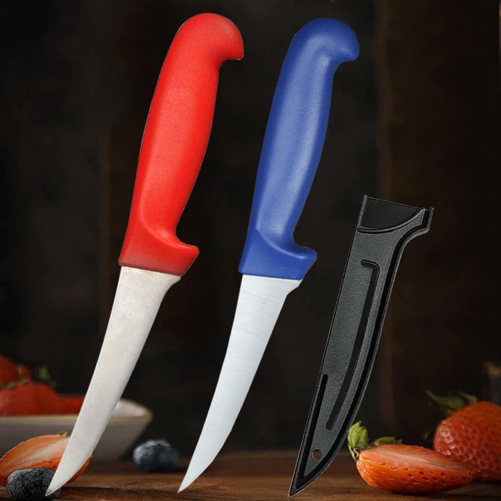 Household Slicing Knife Stainless Steel Meat Cleaver Butcher's Boning Knife Dividing Meat Vegetable and Fruit Peeling Knife