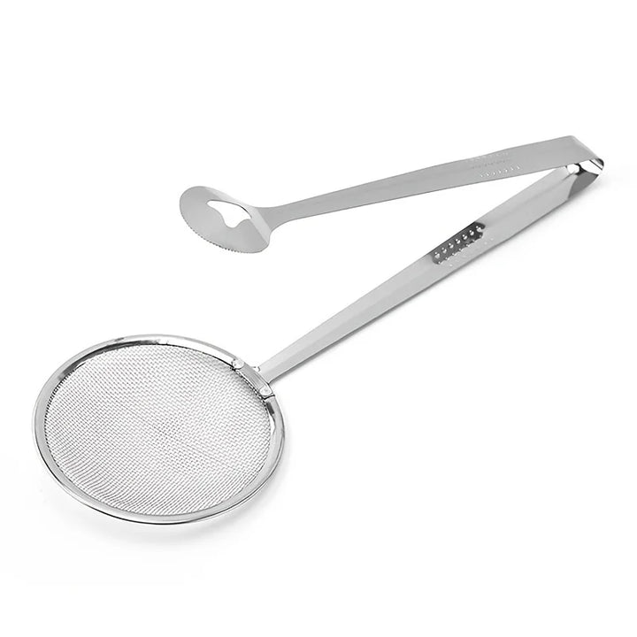 1pc Spoon Oil Scoop Fried Food Scoop Tofu Powder Sieve Strainer Food Oil Clip Kitchen Tools