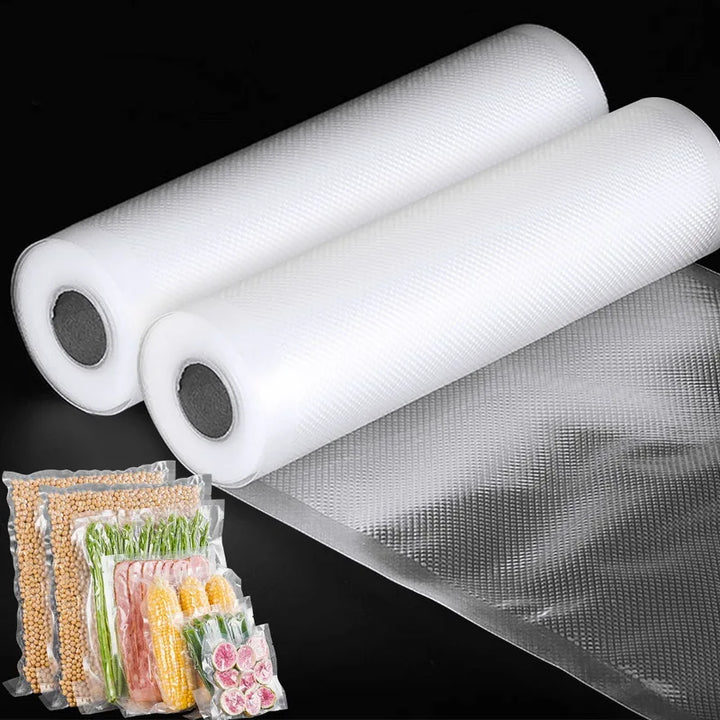 500cm/Rolls Vacuum Bags for Food Vacuum Sealer Reusable Food Freezer Bags Fresh Meat Fruit Veggies Storage Bag Dishwasher Safe